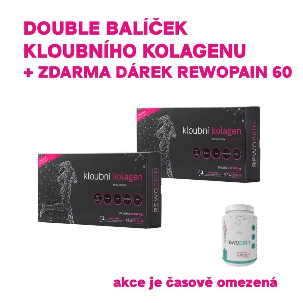 DOUBLE balíček kloubního kolagenu + Rewopain 60 tobolek zdarma