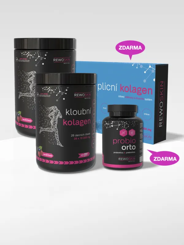 Produkt Výhodný balíček KLOUBNÍHO KOLAGENU - 2 dózy na 3 měsíce + DÁREK PROBIO ORTO a PLICNÍ KOLAGEN Obrázek